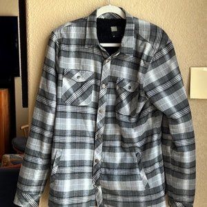 O'Neill Sherpa Lined Flannel Men's Shirt Jacket Size S